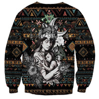 Native American Clothing - In Mother's Cradle Sweatshirt TS07 - Wonder Print Shop