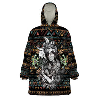 Native American Clothing - In Mother's Cradle Wearable Blanket Hoodie TS07 - Wonder Print Shop