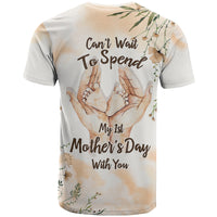 First Mothers Day Expecting Mom With Baby T Shirt TS07 - Wonder Print Shop