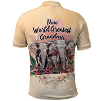 Then World Best Mom Now World Greatest Grandma Mothers Day Polo Shirt TS07 - Wonder Print Shop