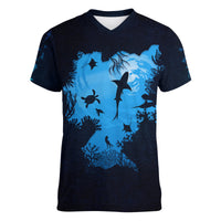 World Ocean Day Women V Neck T Shirt Lost My Heart To The Sea TS07 - Wonder Print Shop