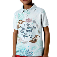 Mom Love You Like No Otter Polo Shirt for Kid TS07 - Wonder Print Shop