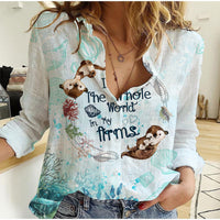 Mom Love You Like No Otter Women Casual Shirt TS07 - Wonder Print Shop