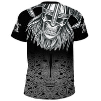 Skull Viking T Shirt Ornate Pattern RLT12 - Wonder Print Shop