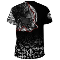 Fenrir Blood T Shirt Tattoo Style RLT12 - Wonder Print Shop