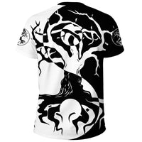 Viking T Shirt Ying Yang Celtic Tree RLT12 - Wonder Print Shop