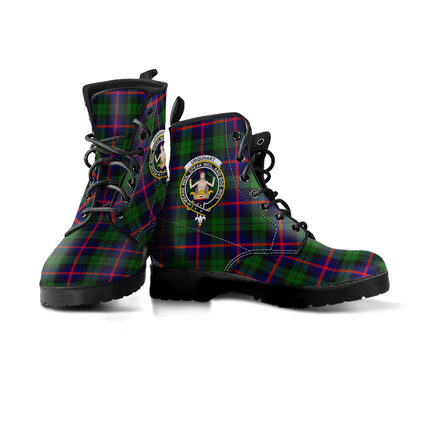 scottish-urquhart-modern-clan-crest-tartan-leather-boots