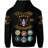 Custom U.S. Veterans Motorcycle Club Hoodie USVMC Simple Style LT8 - Wonder Print Shop