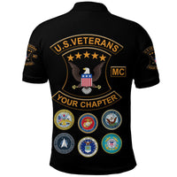 Custom U.S. Veterans Motorcycle Club Polo Shirt USVMC Unique Style LT8 - Wonder Print Shop