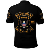 Custom U.S. Veterans Motorcycle Club Polo Shirt USVMC Original Style LT8 - Wonder Print Shop