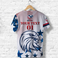 Custom USA Rugby T Shirt Original Vibes White LT8 - Wonder Print Shop