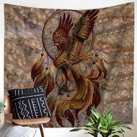 Dreamcatcher Skull Native American Tapestry LT10 - Wonder Print Shop