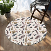 native-american-tribal-black-feather-round-carpet