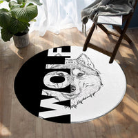 native-american-black-white-wolf-round-carpet