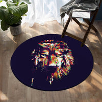 native-american-howling-wolf-round-carpet