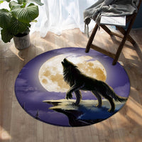 native-american-howling-wolf-round-carpet