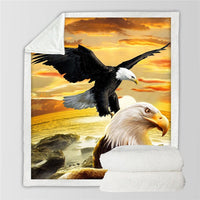 flying-eagle-watercolor-soft-throw-blanket