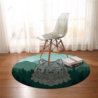 native-american-howling-wolf-round-carpet