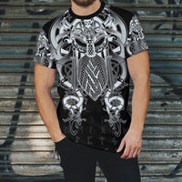 Viking Fenrir and Tyr Tattoo T Shirt RLT12 - Wonder Print Shop