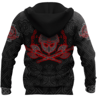 Viking Clothing Valhalla Awaits Hoodie RLT12 - Wonder Print Shop