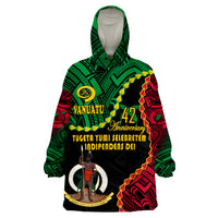 Vanuatu 42nd Anniversary Hoodie Tugeta Yumi Selebretem Indipendens Dei Wearable Blanket Hoodie - Wonder Print Shop