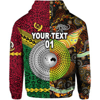 Custom Vanuatu And Australia Hoodie Together LT8 - Wonder Print Shop