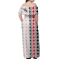 new-zealand-fern-off-shoulder-long-dress-aotearoa-maori-kowhaiwhai-pattern