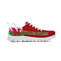 Wales Cymru Athletic Sneakers Black/White Versions - Wonder Print Shop