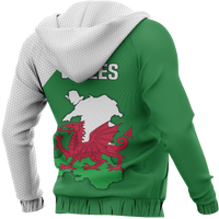 Wales Map Special Pullover Hoodie - Wonder Print Shop