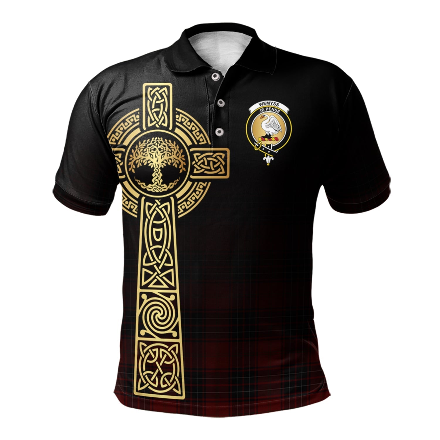 scottish-wemyss-clan-crest-tartan-celtic-tree-of-life-polo-shirt