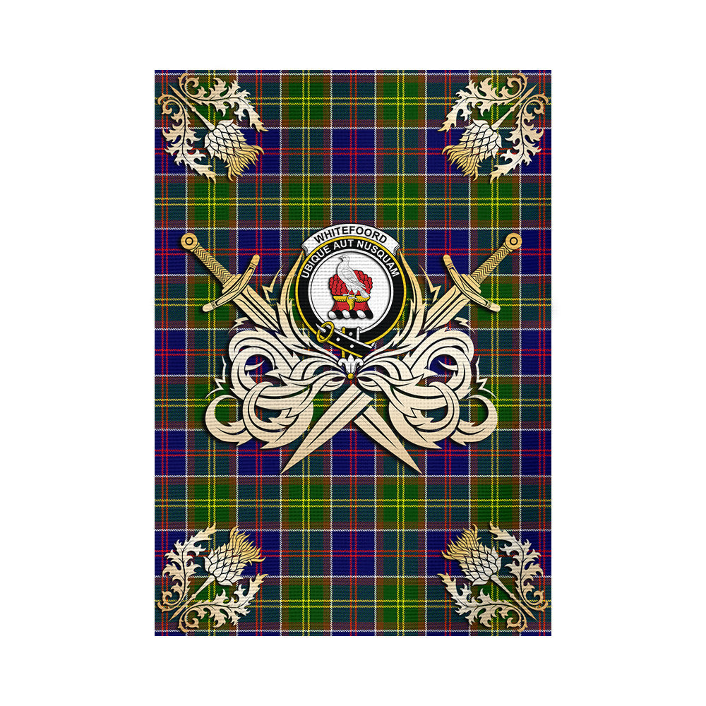scottish-whitefoord-modern-clan-crest-courage-sword-tartan-garden-flag