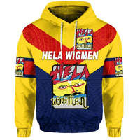 Custom Papua New Guinea Hela Wigmen Hoodie Rugby Simple Style, Custom Text And Number LT8 - Wonder Print Shop