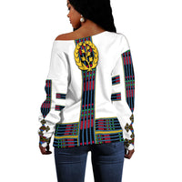 Eritrea Women Off Shoulder Sweater Fancy Simple Tibeb Style - Flag Style LT8 - Wonder Print Shop