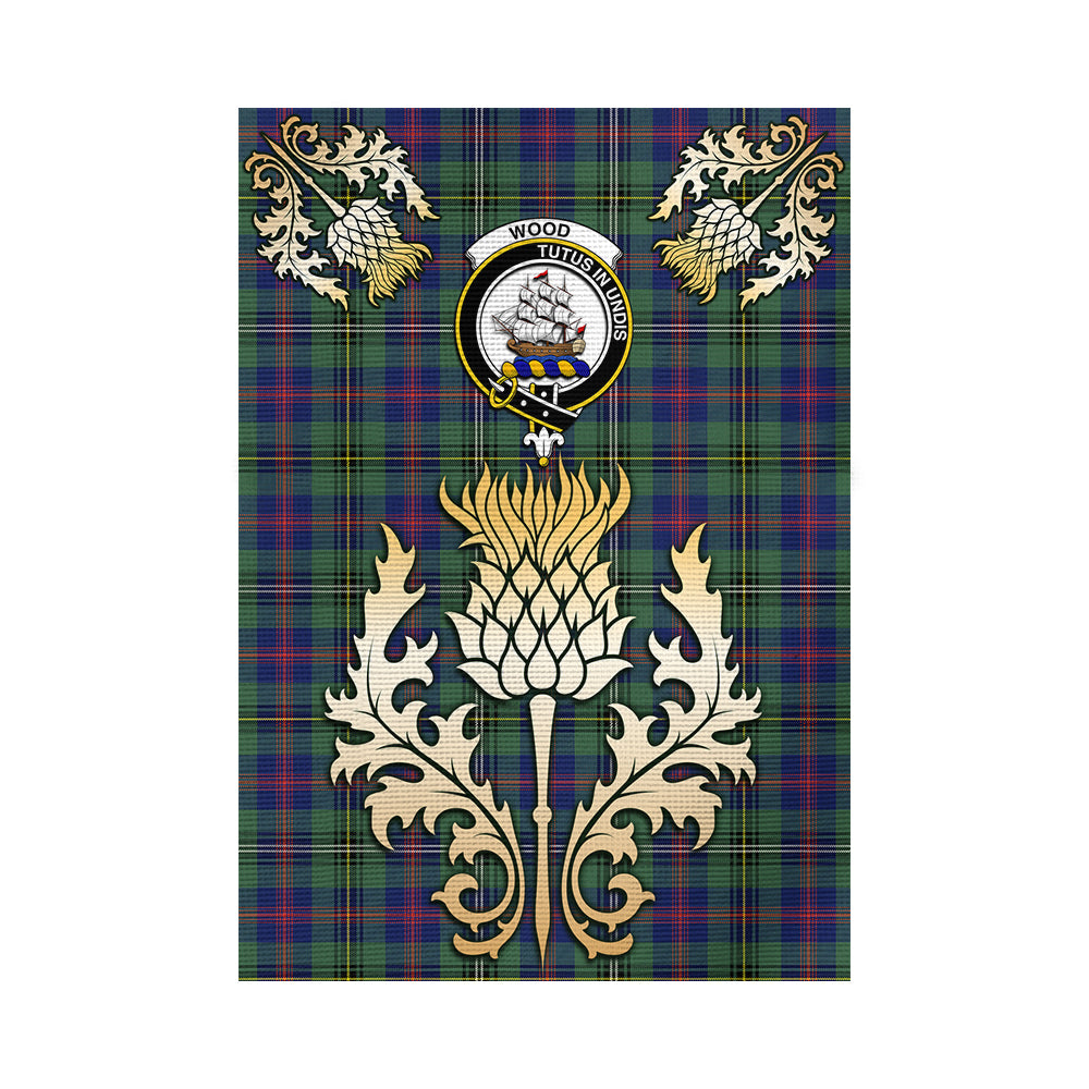 scottish-wood-modern-clan-crest-gold-thistle-tartan-garden-flag