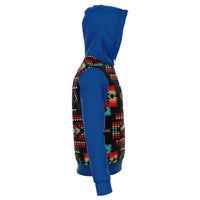 Blue Native Tribes Pattern Native American All Over Hoodie LT10 - Wonder Print Shop