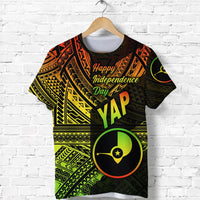 FSM Yap T Shirt Happy Independence Day Original Vibes Reggae LT8 - Wonder Print Shop