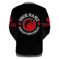 Custom Name Native American Indian Movement 3D All Over Printed Unisex Baseball Jacket - Wonder Print Shop