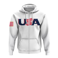 Custom Baseball 2023 USA Hoodie White Style LT6 - Wonder Print Shop