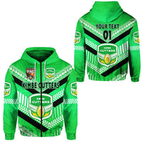 Custom Papua New Guinea Kimbe Cutters Zip Hoodie Rugby Green, Custom Text And Number LT8 - Wonder Print Shop