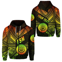 Custom Federated States of Micronesia Zip Hoodie FSM Original Style Reggae LT8 - Wonder Print Shop