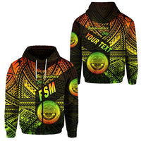 Custom Federated States of Micronesia Zip Hoodie FSM Happy Independence Day Original Vibes Reggae LT8 - Wonder Print Shop