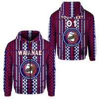 Custom Hawaii Waianae High School Zip Hoodie Seariders Simple Style LT8 - Wonder Print Shop
