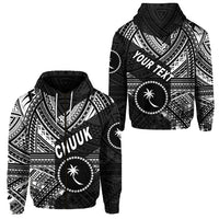 Custom FSM Chuuk Zip Hoodie Original Style Black LT8 - Wonder Print Shop