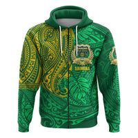 Custom Saineha Tonga Zip Hoodie Polynesian Special Class of LT16 - Wonder Print Shop