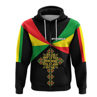 Custom Ethiopia Zip Hoodie Stylized flags LT16 - Wonder Print Shop