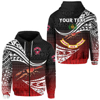 Custom Fiji Rewa Rugby Union Zip Hoodie Unique Version Red LT8 - Wonder Print Shop