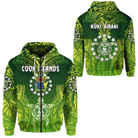 Cook Islands Zip Hoodie Happy Independence Anniversary LT8 - Wonder Print Shop