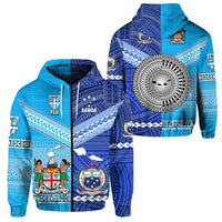 Fiji Samoa Zip Hoodie Together LT8 - Wonder Print Shop