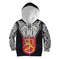 Viking Hoodie Kid Finland Viking Symbol RLT12 - Wonder Print Shop