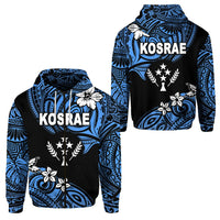 FSM Kosrae Zip Hoodie Unique Vibes Blue LT8 - Wonder Print Shop
